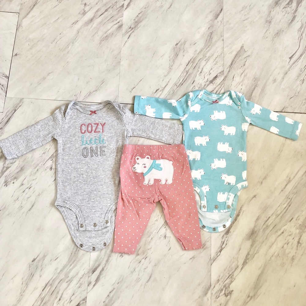 Carter's Polar Bear Set 3 Months - Picture 1 of 10